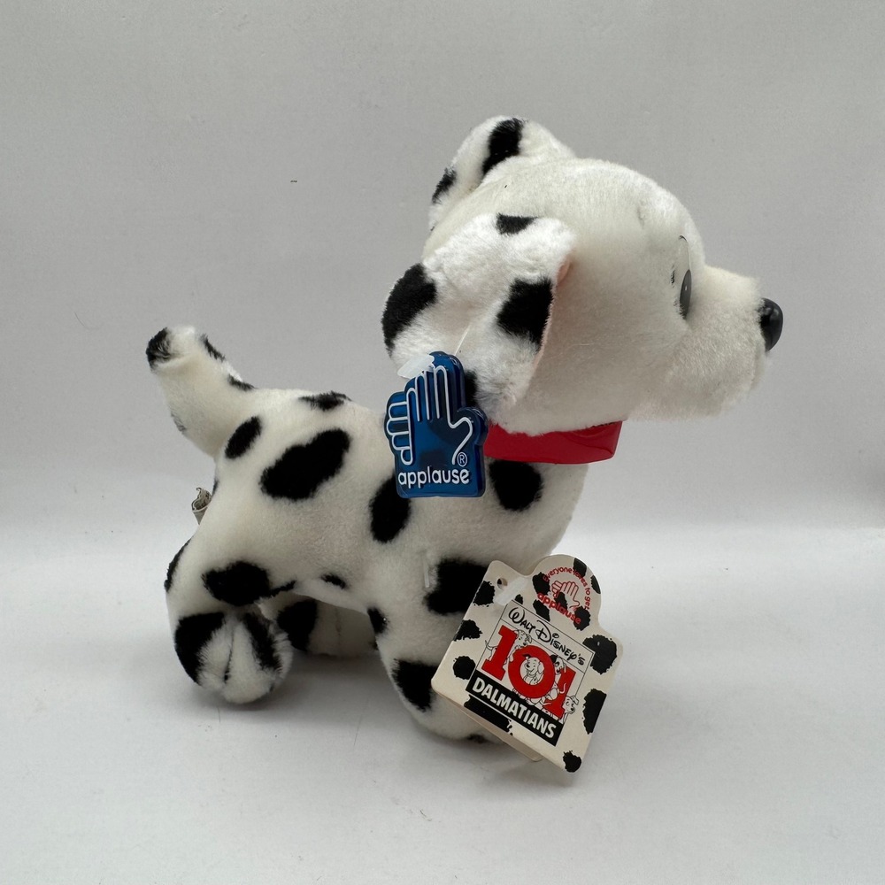 Applause 101 Dalmatians Plush Kids Small White Black Spotted Puppy Toy 45352